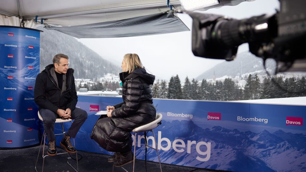 kyriakos davos bloomberg
